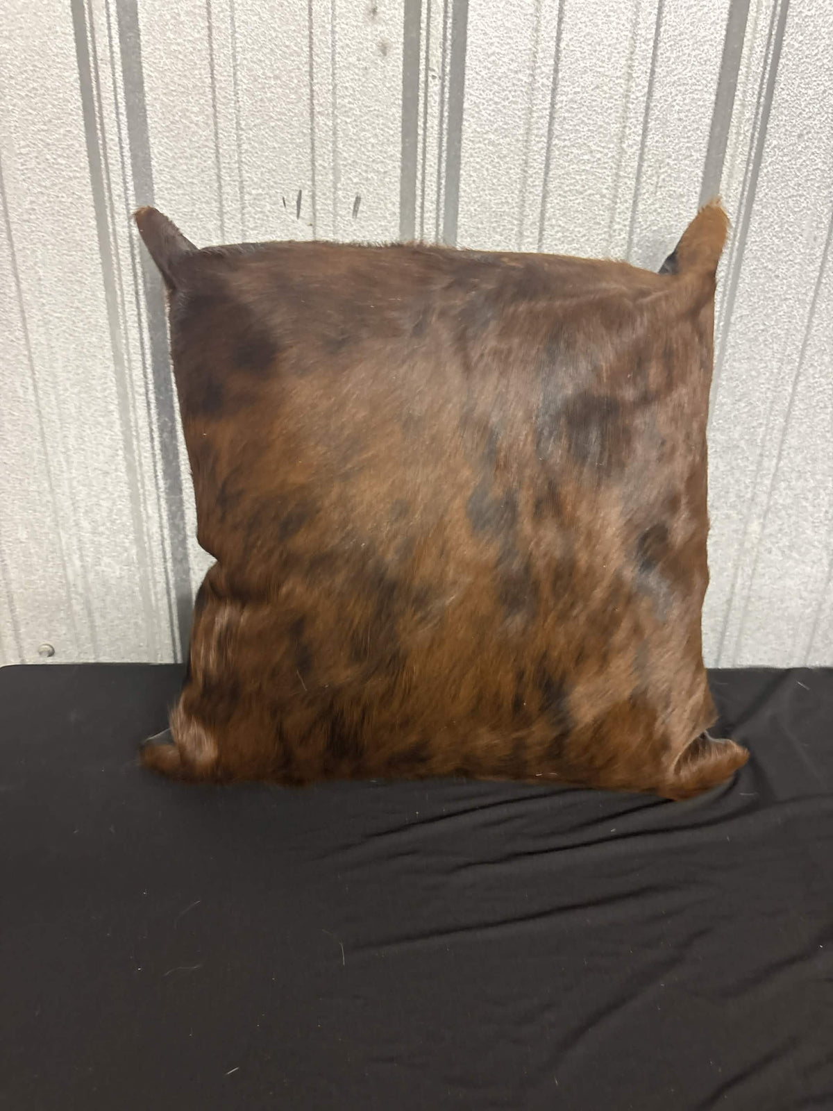 Genuine Cowhide & Leather Square Accent Pillow