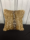 Rustic Axis Hide Decorative Pillow 12x12