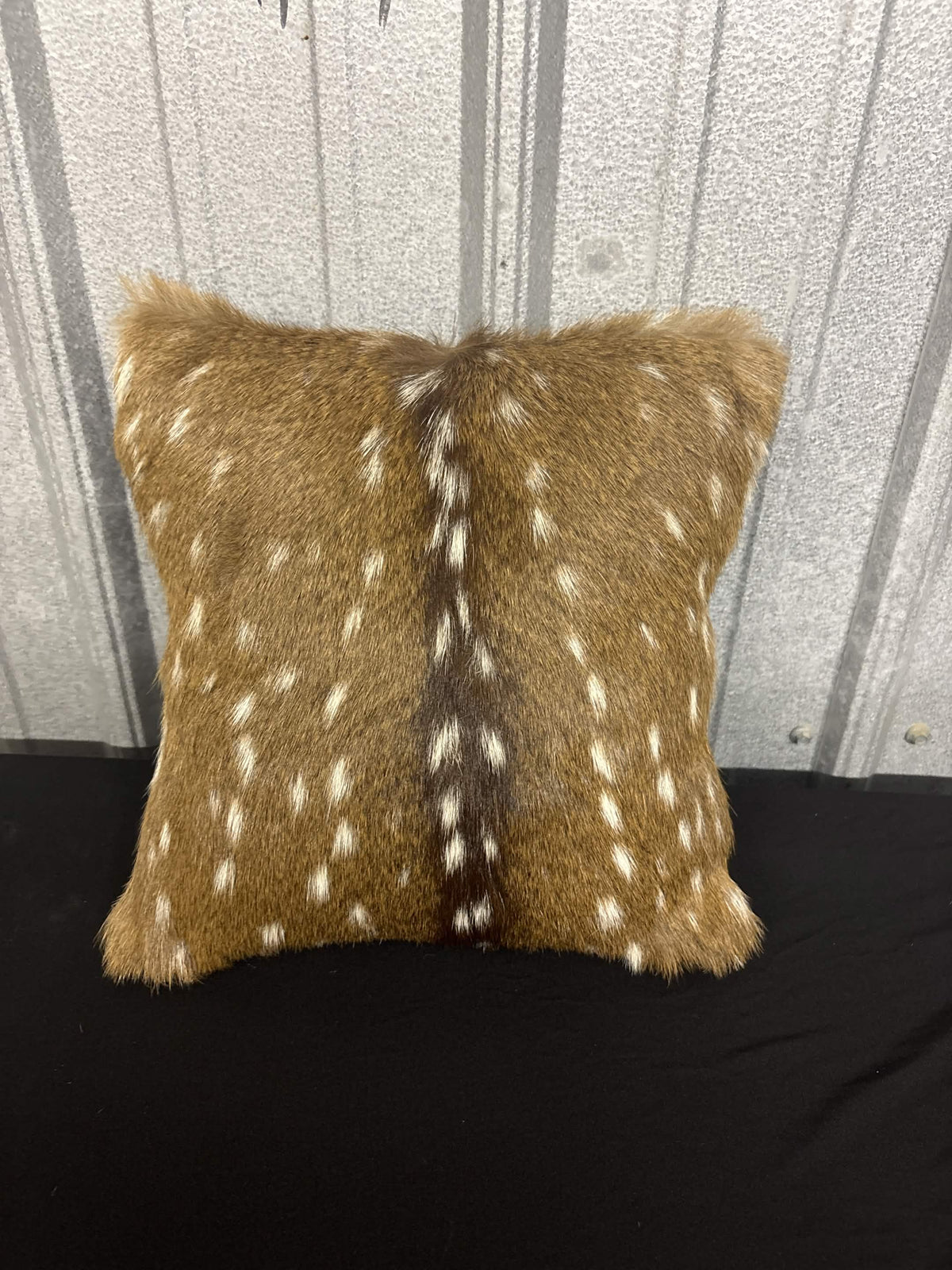 Rustic Axis Hide Decorative Pillow 12x12