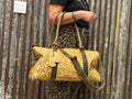 Speckled Fawn Cowhide Overnight Duffel