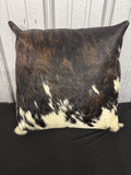 Genuine Cowhide & Leather Square Accent Pillow