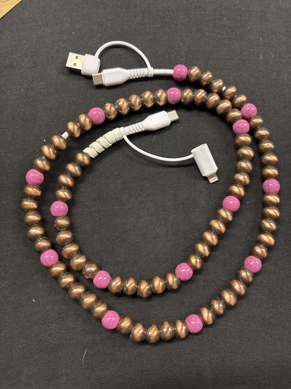3-Foot Western Beaded Multi-Connector Charging Cable