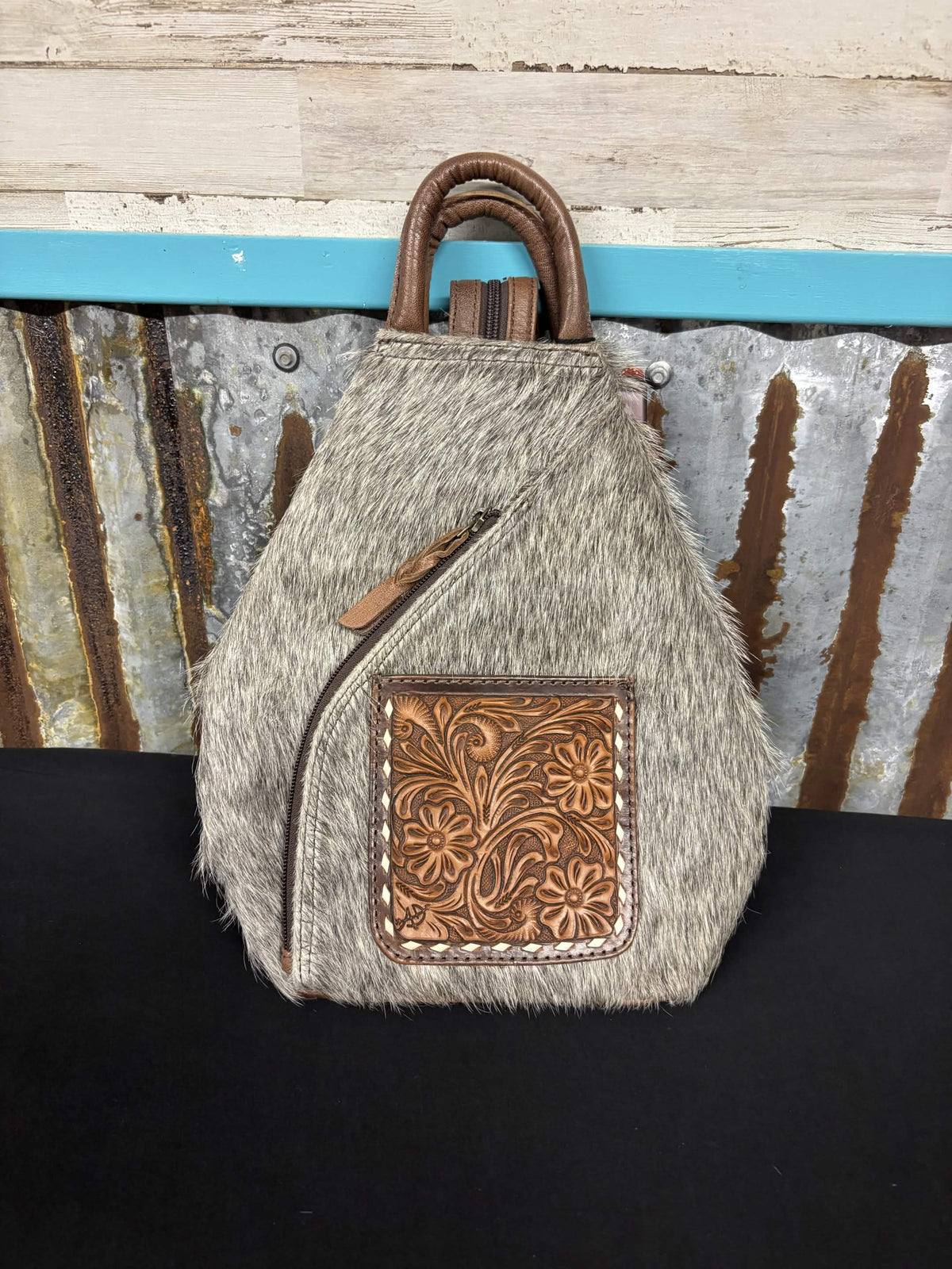 Convertible Cowhide Sling Backpack by American Darling