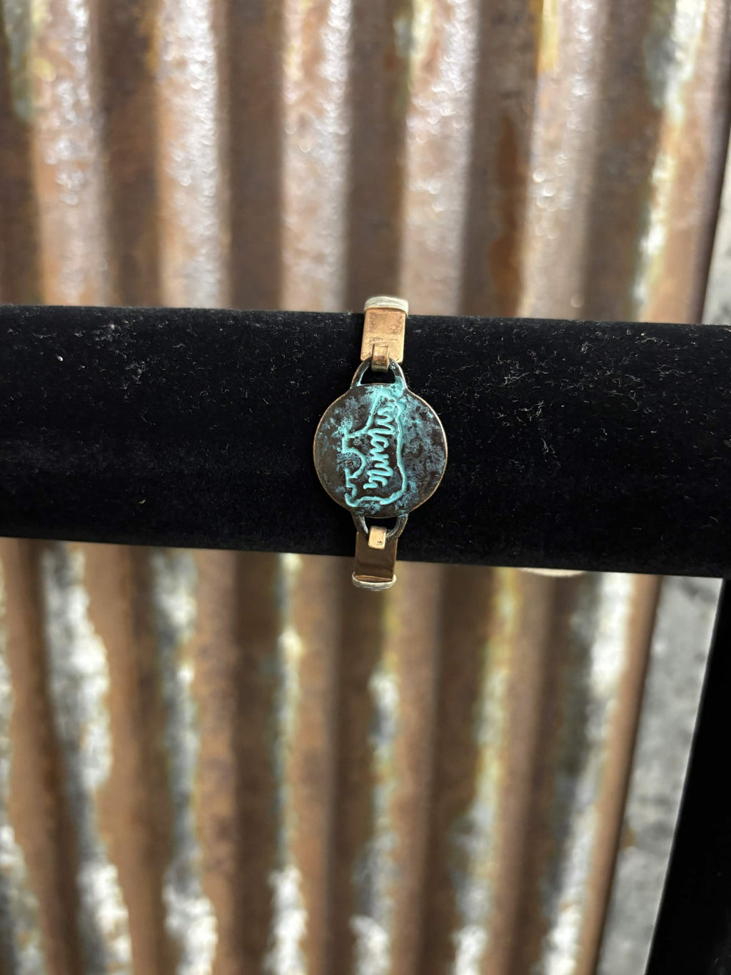 "Mama Bear" Mixed-Metal Bracelet
