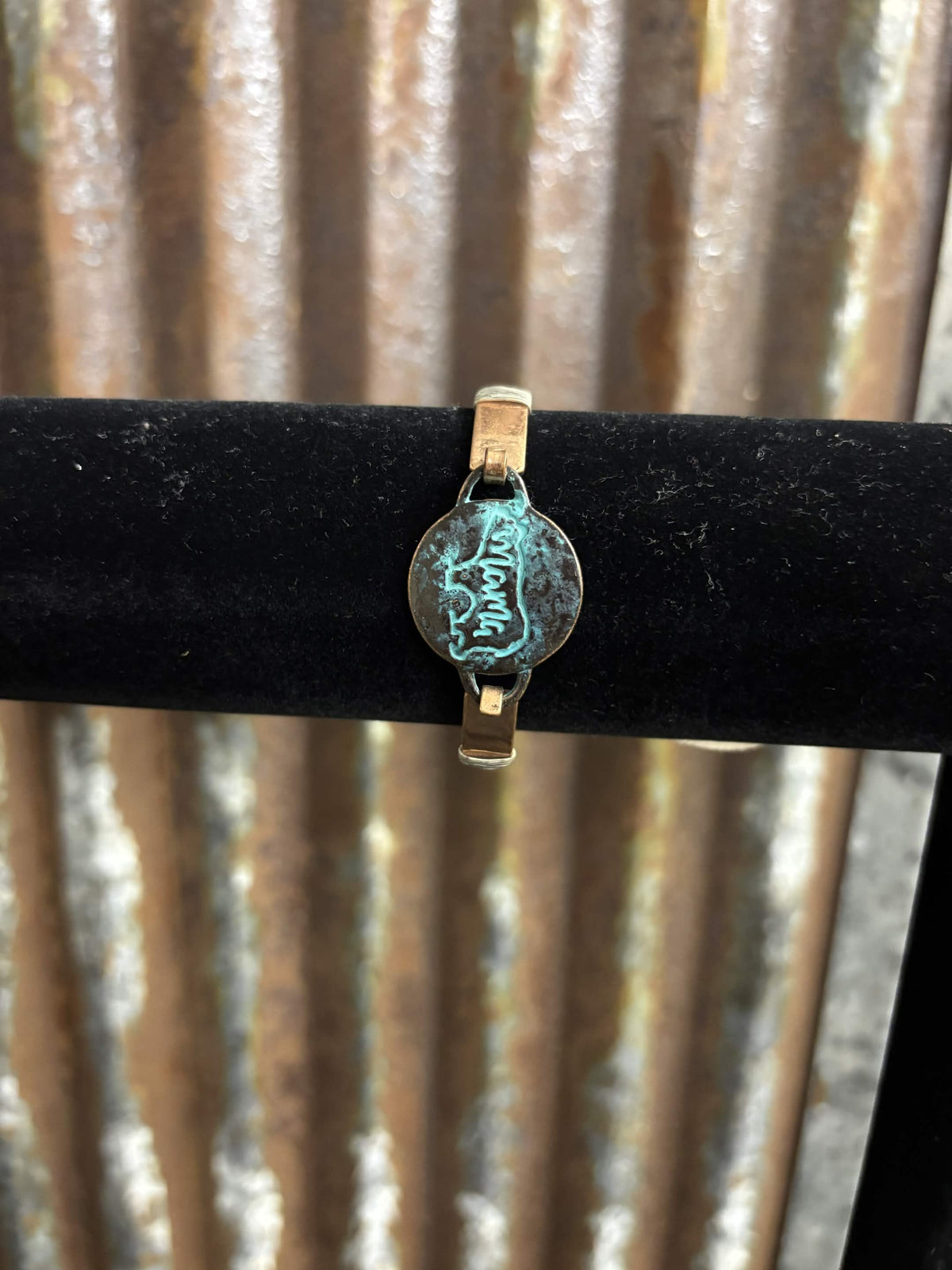"Mama Bear" Mixed-Metal Bracelet