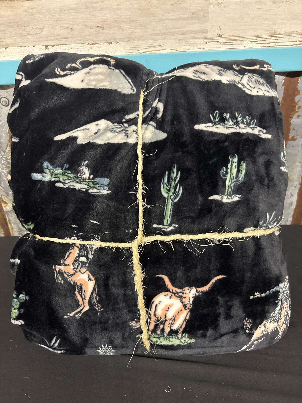 Western Desert Scene King Throw Blanket