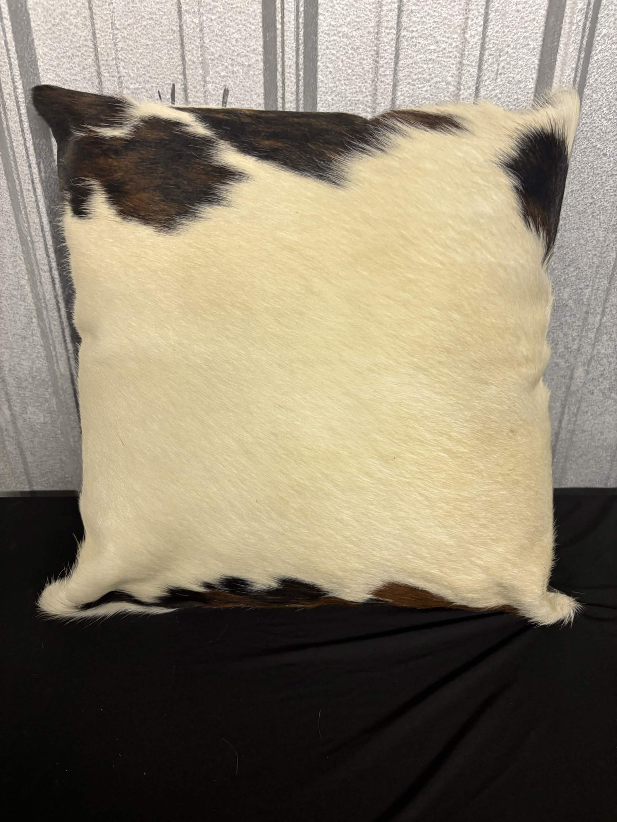 Genuine Cowhide & Leather Square Accent Pillow