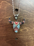 Bull Head Pendant Necklace