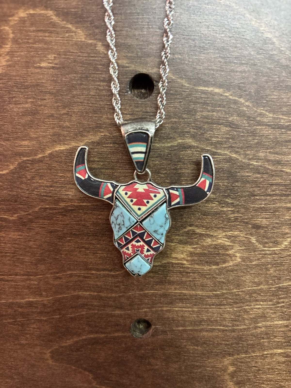 Bull Head Pendant Necklace