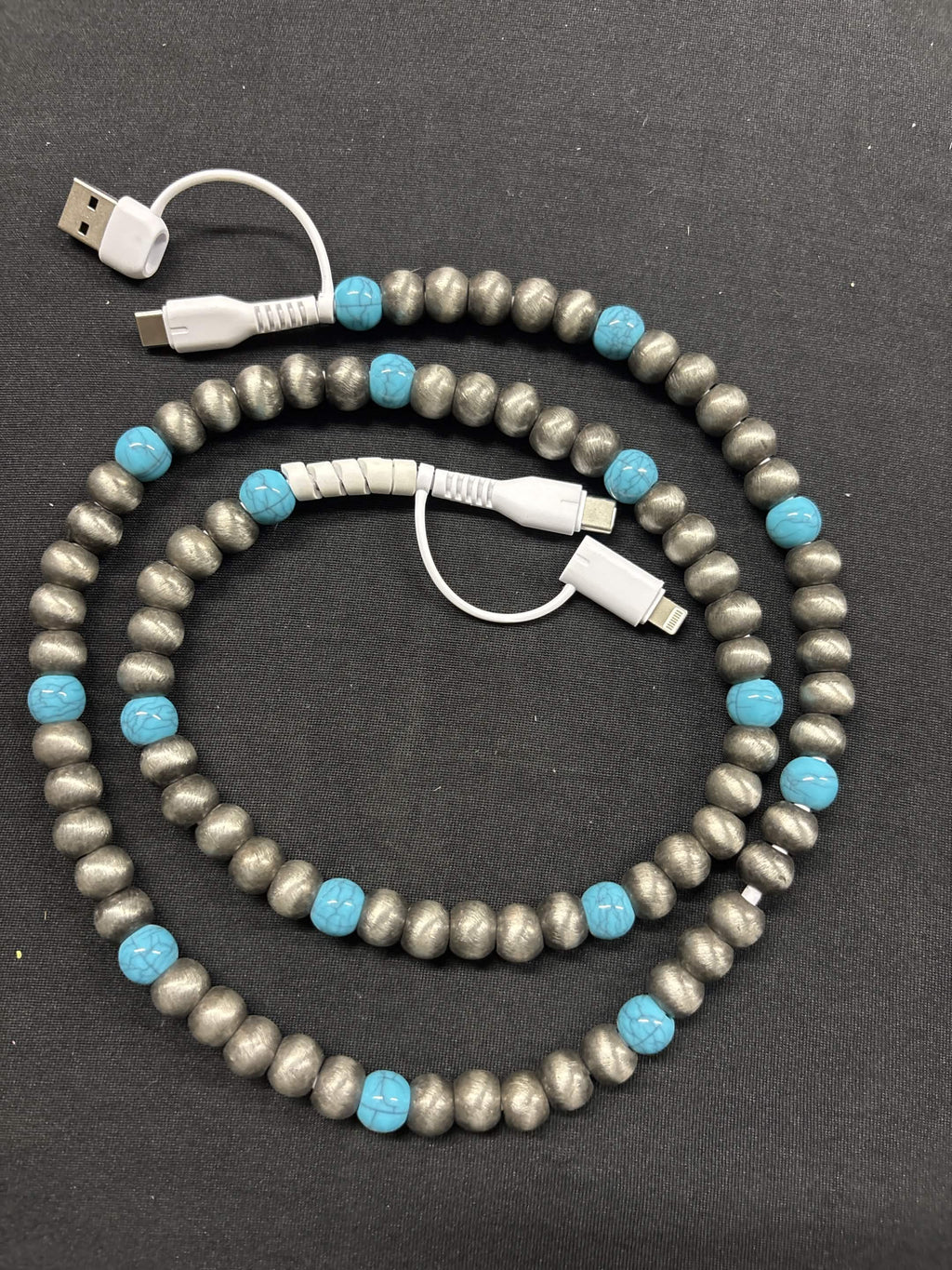3-Foot Western Beaded Multi-Connector Charging Cable
