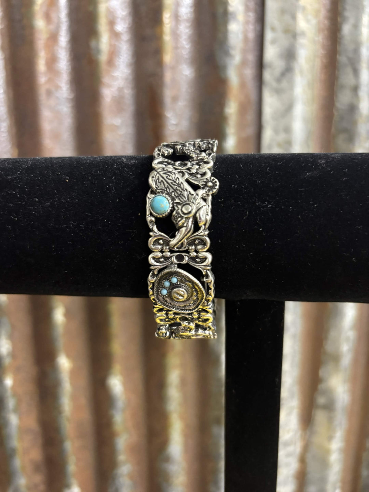 Vintage-Style Western Rodeo Cuff Bracelet