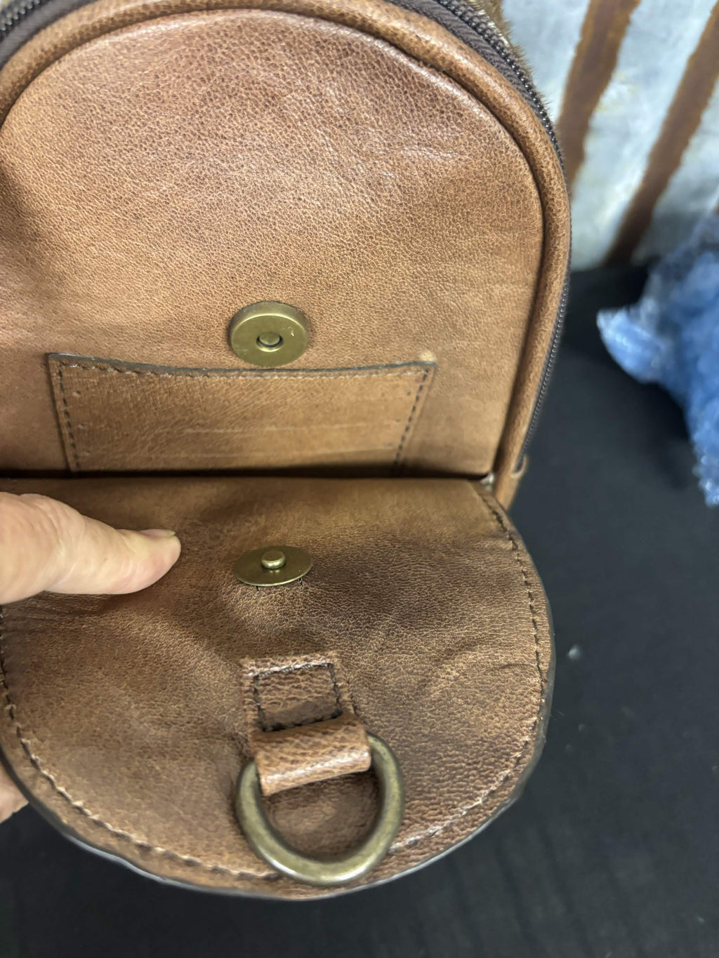 American Darling Gator Embossed Hair-On Hide Concealed Carry Sling Bag