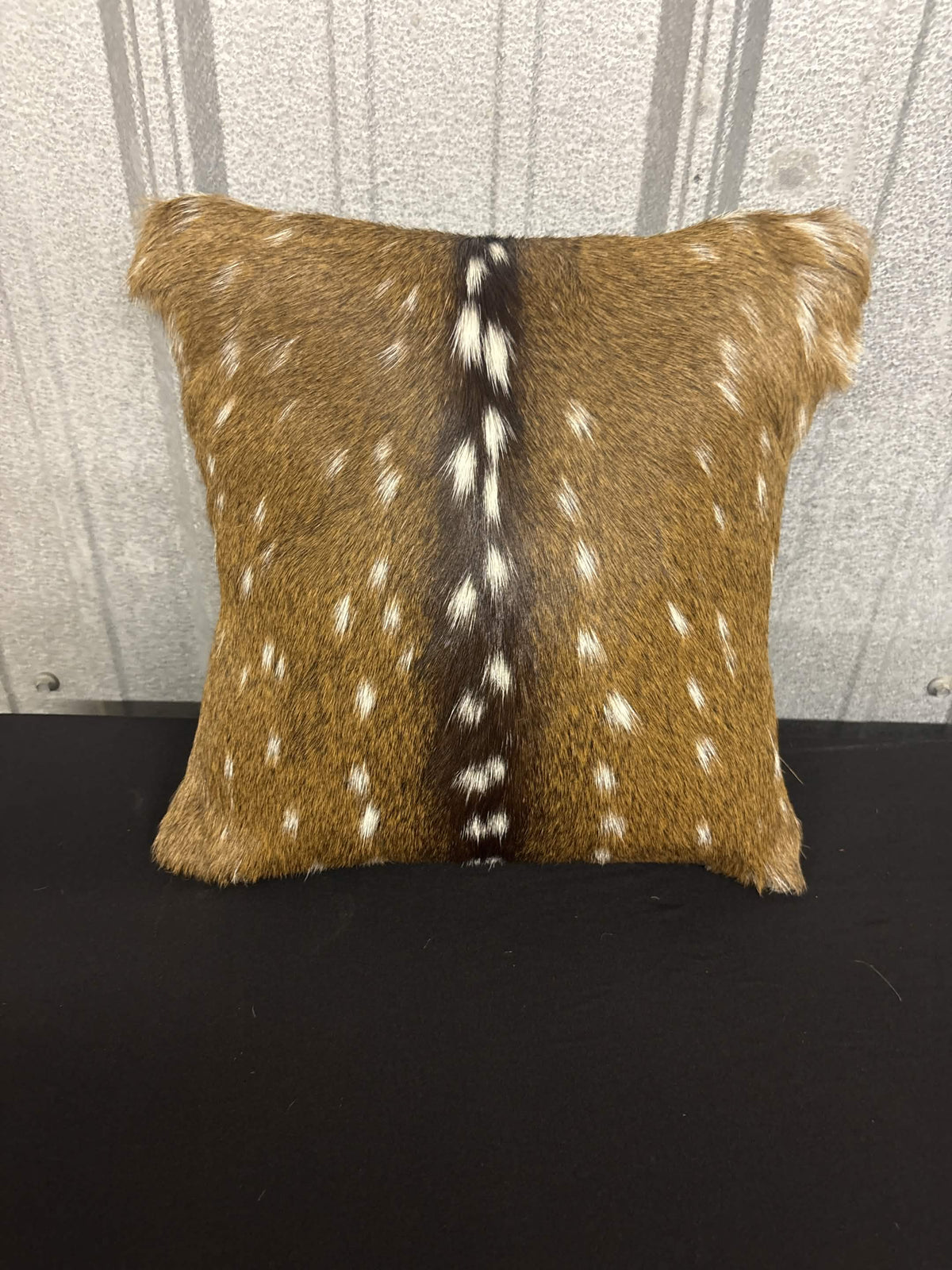 Rustic Axis Hide Decorative Pillow 12x12