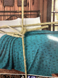 Southwestern Turquoise Branded Print Queen Throw Blanket
