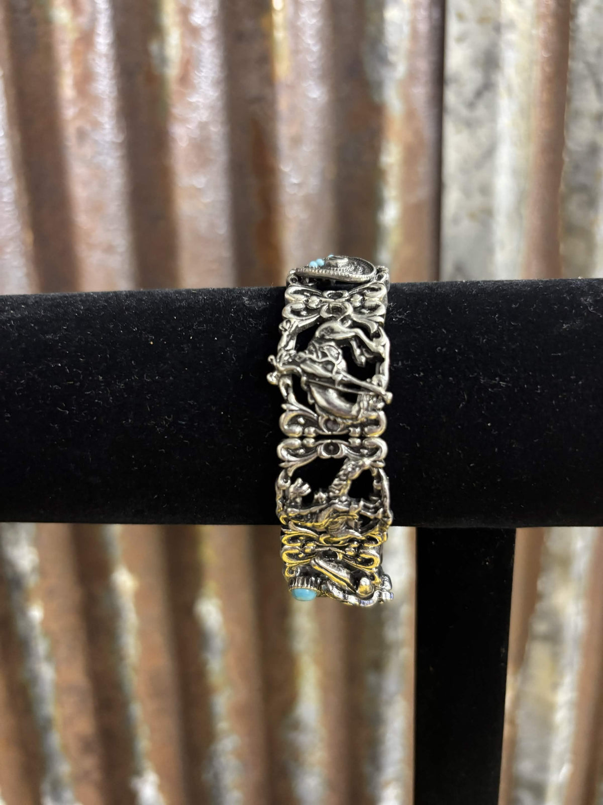 Vintage-Style Western Rodeo Cuff Bracelet