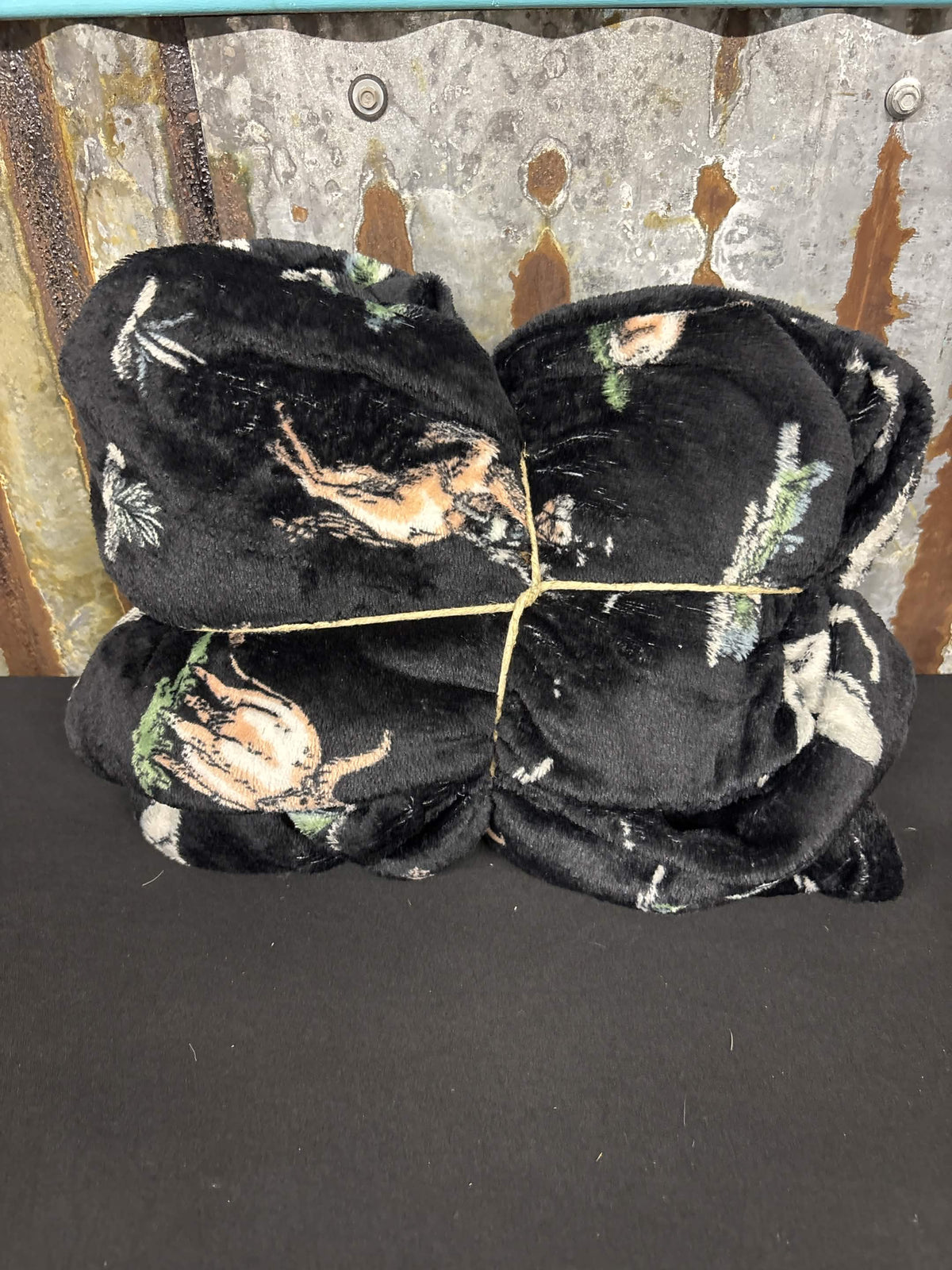 Plush Western Landscape Twin Blanket