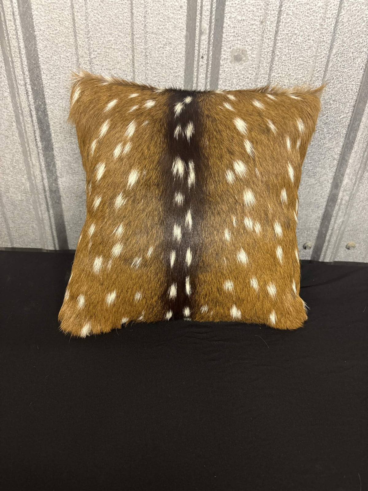 Rustic Axis Hide Decorative Pillow 12x12