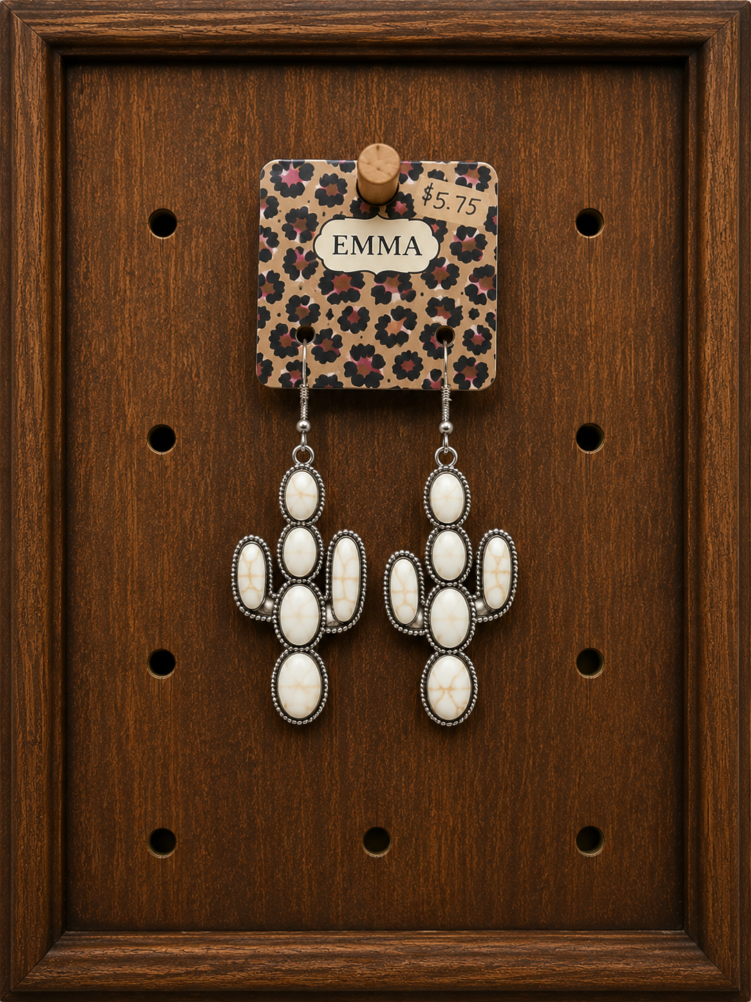 Squash Blossom Cactus Earrings