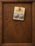 Concho Earrings with Turquoise