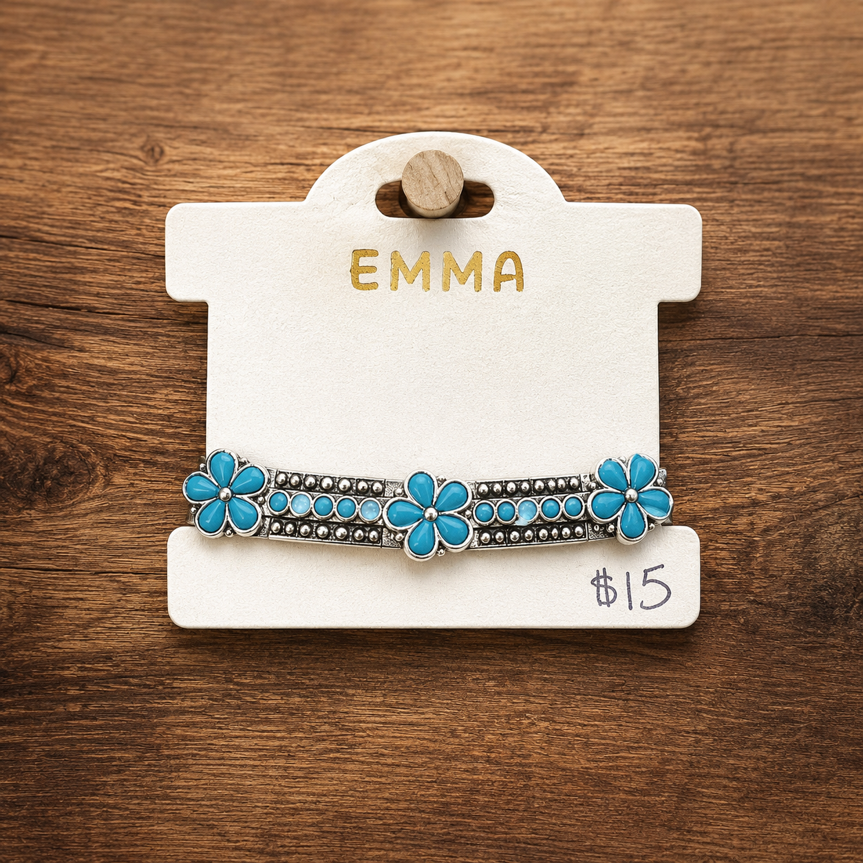 Squash Blossom Flower Bracelet