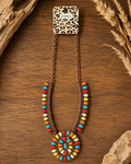 Squash Blossom Multicolor Necklace