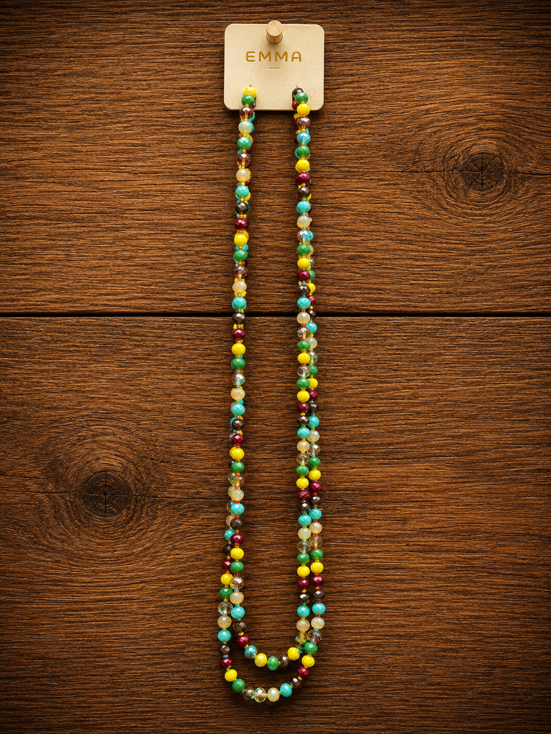 Multi Color Beaded Necklace