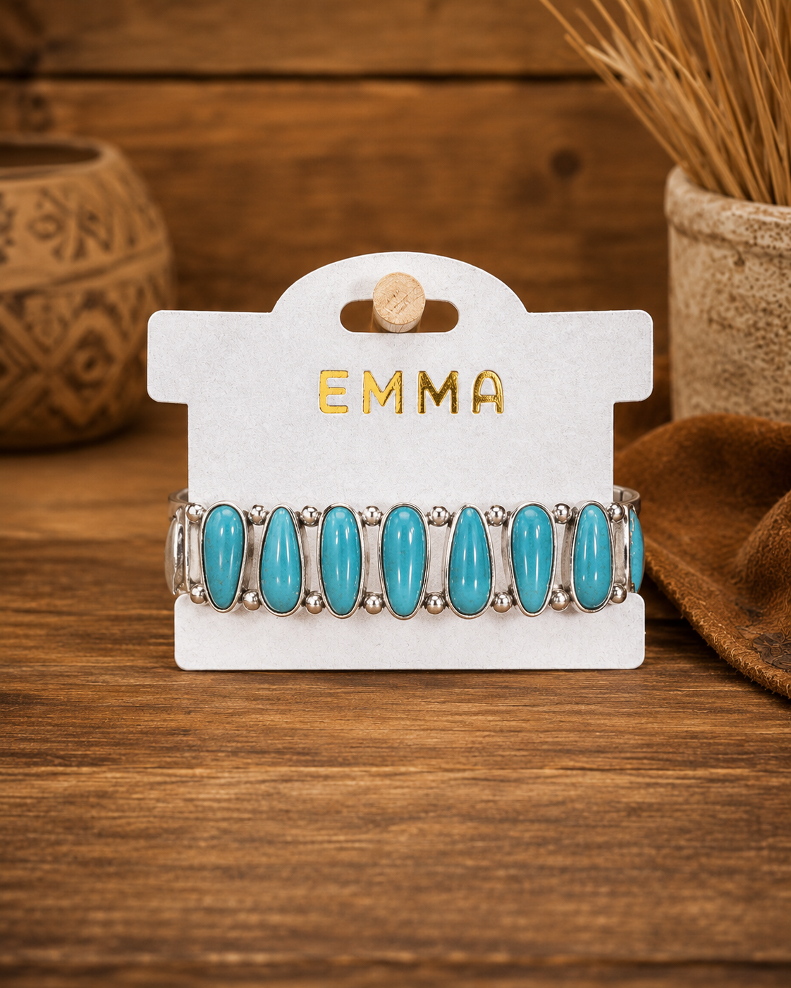Squash Blossom Bracelet with Silver