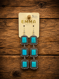 Silver and Turquoise Dangle Earrings