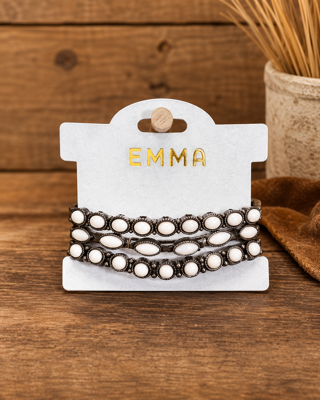 Squash Blossom Stacked Bracelets